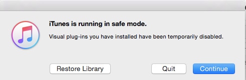 macOS Sierra itunes not responding