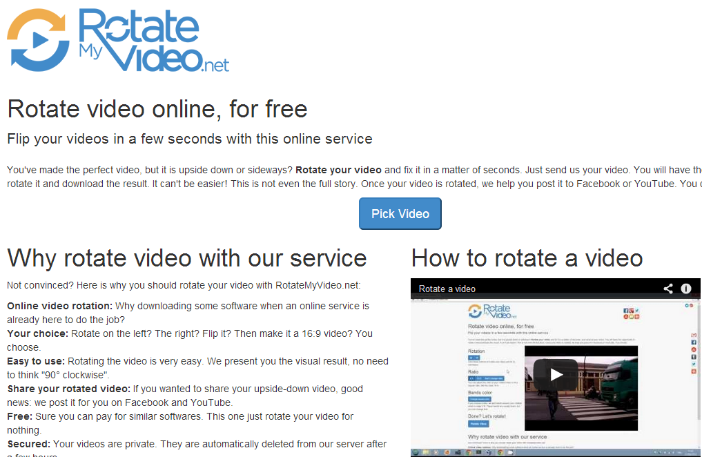 how to rotate a video online