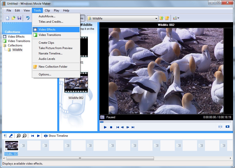 faire pivoter la vidéo dans Movie Maker