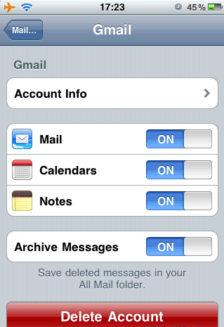 sync iphone notes with gmail