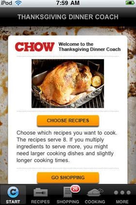 Chow's Thanksgiving Dinner Coach