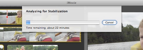 stabilise video imovie