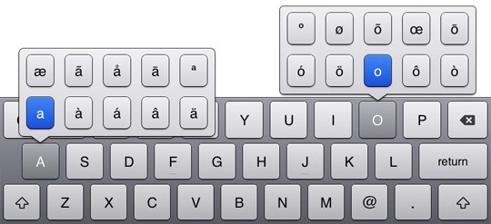 iPad Keyboard Shortcuts