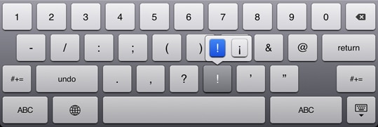 iPad Keyboard Shortcuts