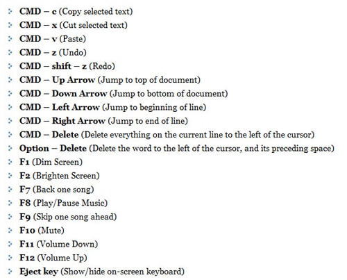 symbol html apple command ipad keyboard commands