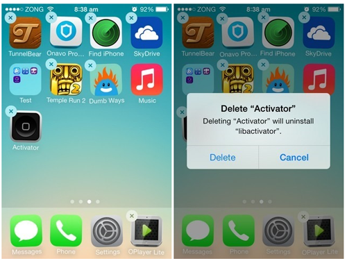 delete apps from iPhone or iPod touch