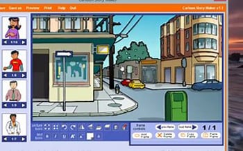 бесплатные шаблоны интро для Windows movie maker Cartoon Story Maker