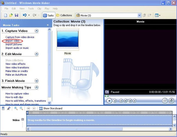 windows movie maker tools