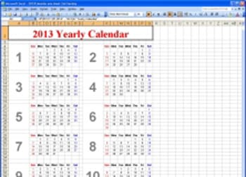 windows movie maker sjabloon XL Calendar