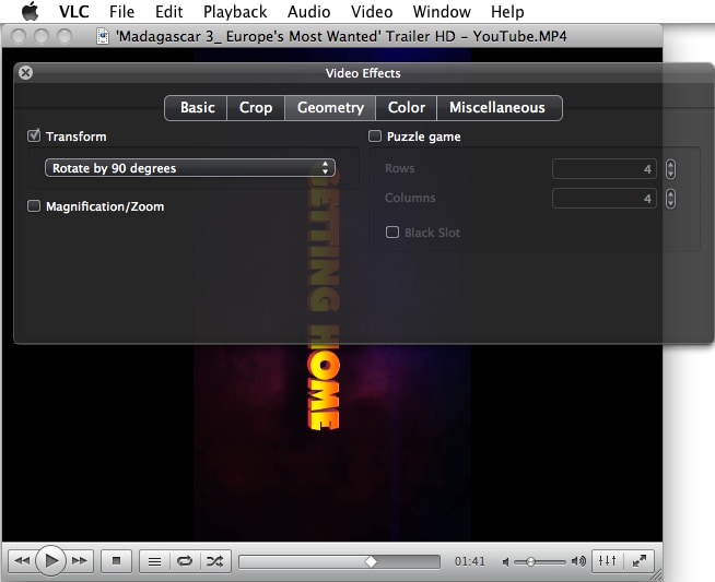 rotate iphone video for playback on mac