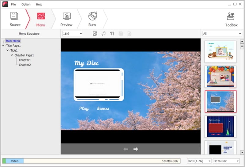 iskysoft dvd creator for mac can you make chapters