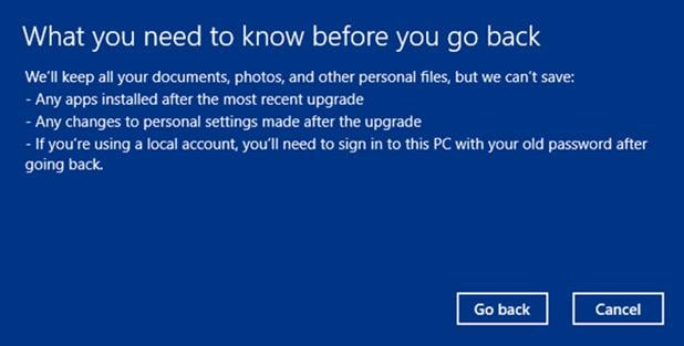 downgrade windows 10 to windows 8