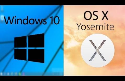 os x Yosemite vs Windows 10