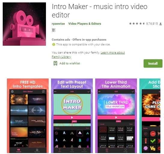 Top 5 Free Gaming Intro Video Maker Apps for iOS or Android Devices