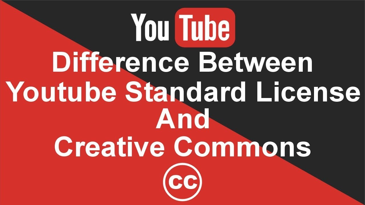 creative commons license vs standard youtube