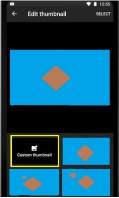 how to add thumbnail on youtube app