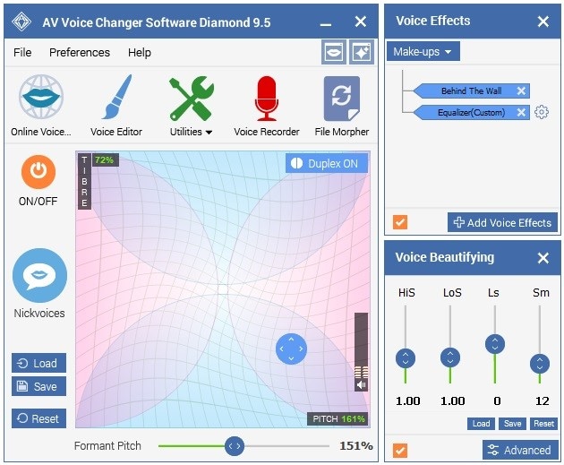 Cambiador de voz online - Convertir la voz masculina a femenina gratis