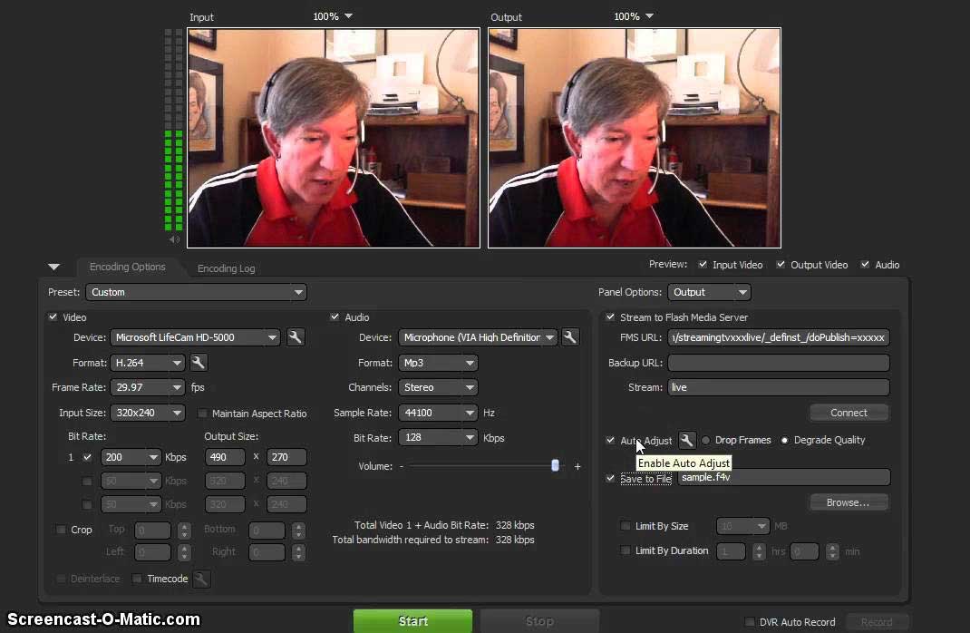 Adobe Flash Media Live Encode
