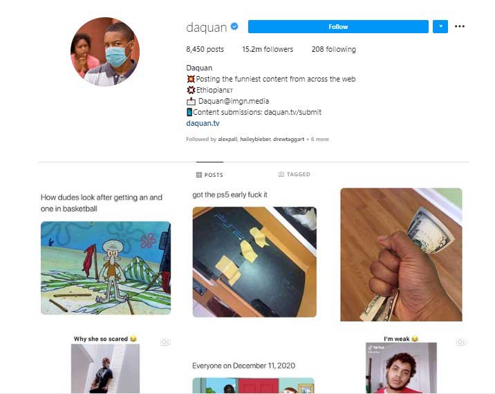 meilleurs comptes mèmes instagram