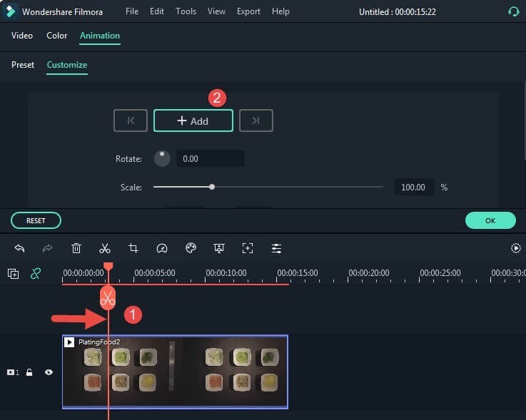 steps to keyframing