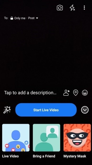 live stream on facebook on android