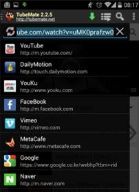 descargador en línea de mp3 tubemate para android