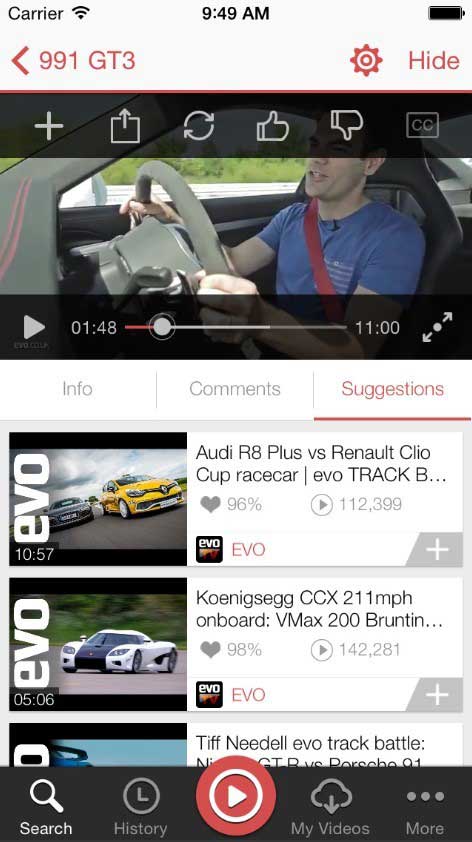 mxtube para youtube descarga y convierte videos a mp3 para iphone