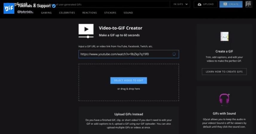 fond gif pour intro youtube