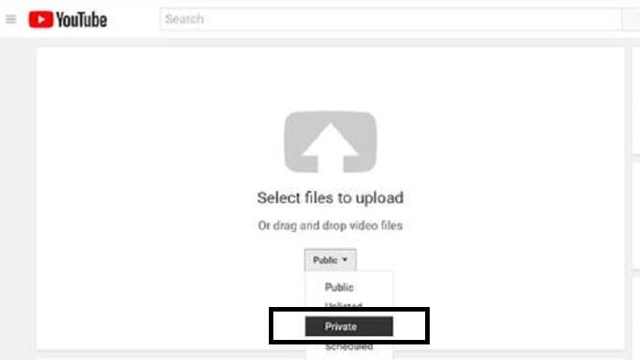 subir un video privado de YouTube
