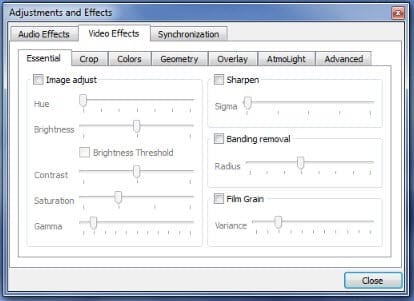 creat video effects with vlc