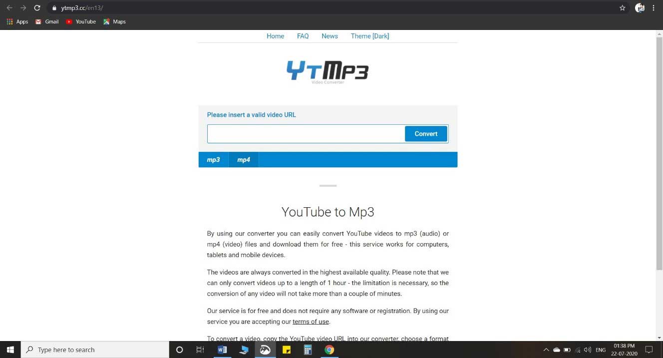 website of ytmp3