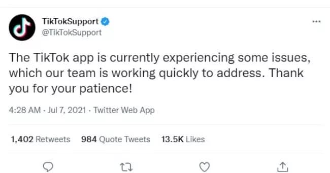 tiktok support