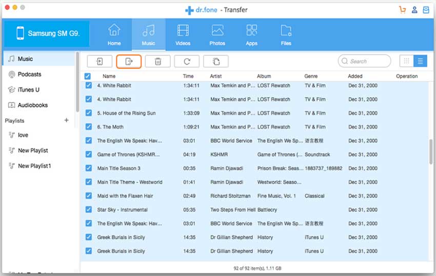 transfer music from phone to computer