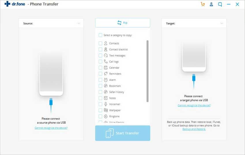 transfer contacts