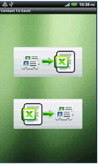 how to export contacts to excel