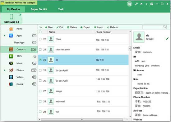 how do i export contacts to excel