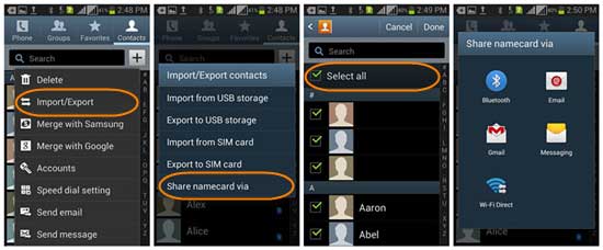 how to transfer contacts to another phone