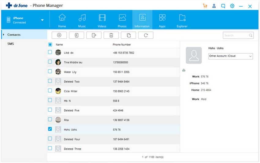 transfer contacts from outlook to iphone