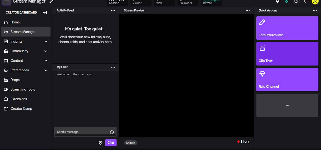 comment peut-on diffuser en direct sur twitch