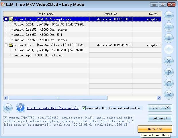 convert mkv to dvd for mac