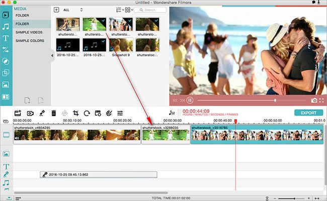 filmora video editor rotate video