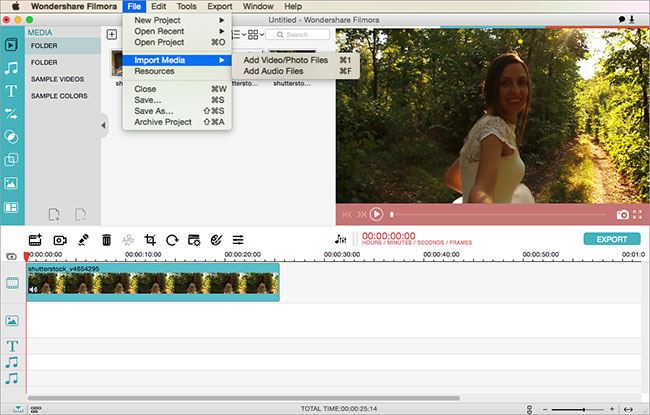 не может редактировать видео в Mac OS X Надземная железная дорога Capitan