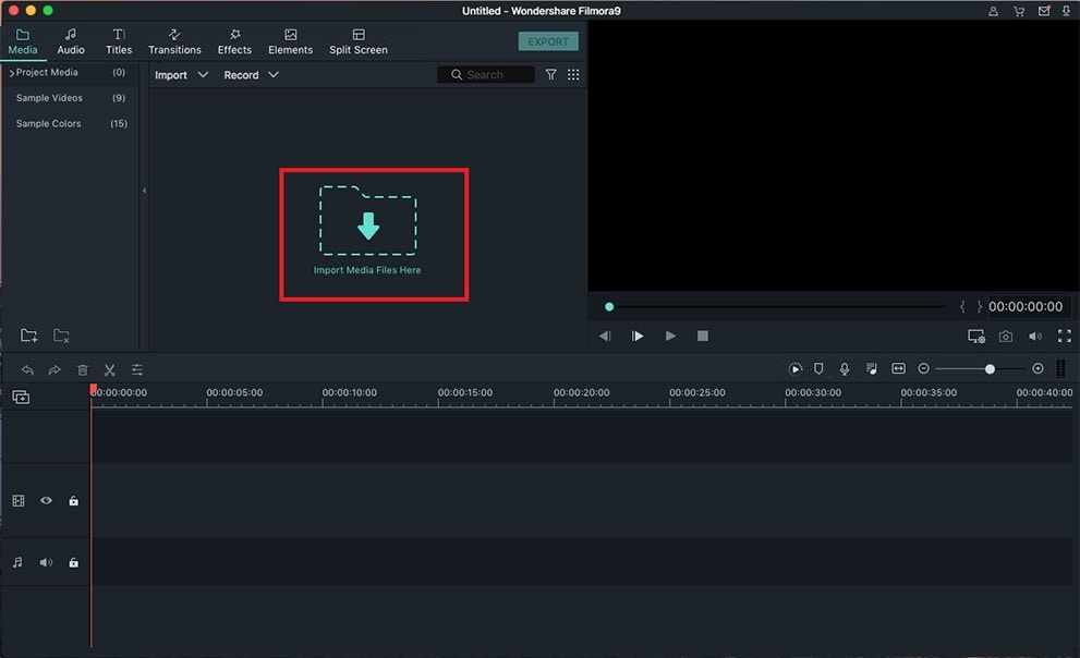 import video to filmora video editor