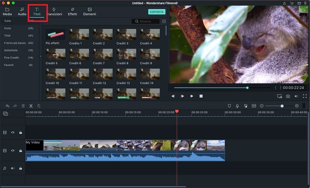 app video editor aggiungere testo