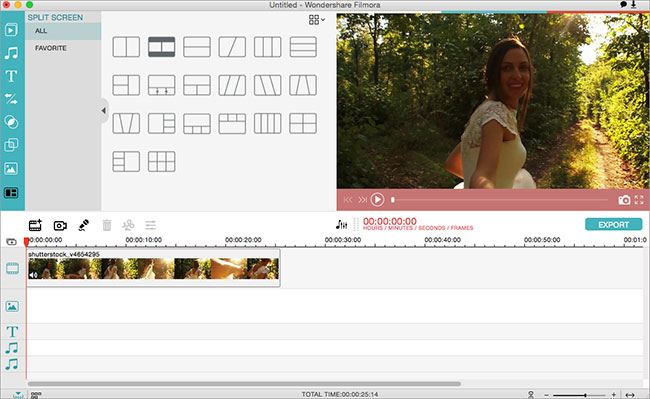 how to split screen on imovie