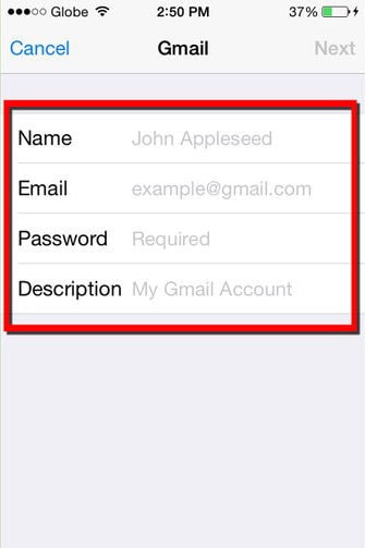 how to transfer contacts from gmail to iphone