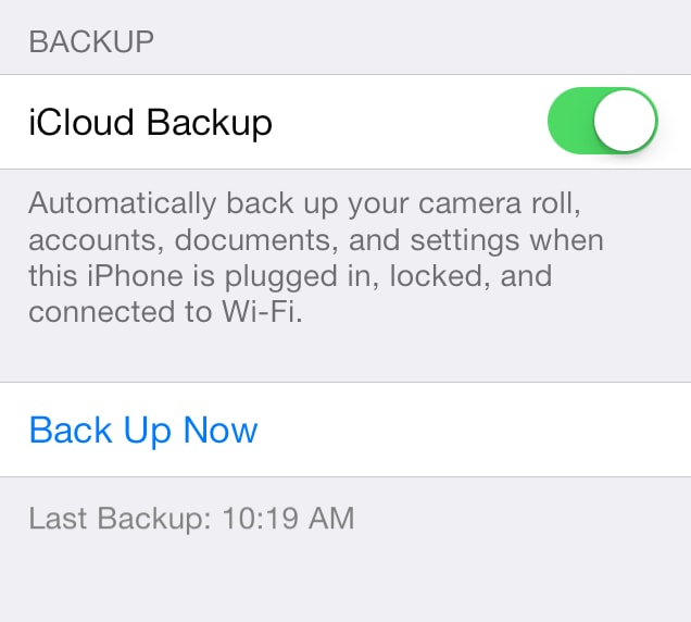 backup iphone without itunes