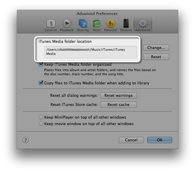 how to change itunes backup location mac