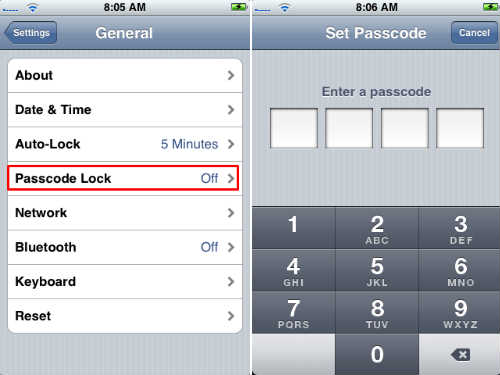 lock messages on iphone