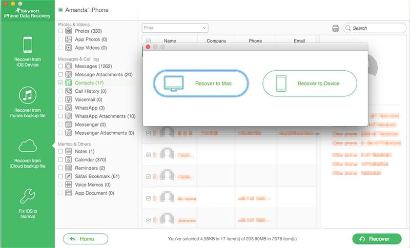 recover iphone doc